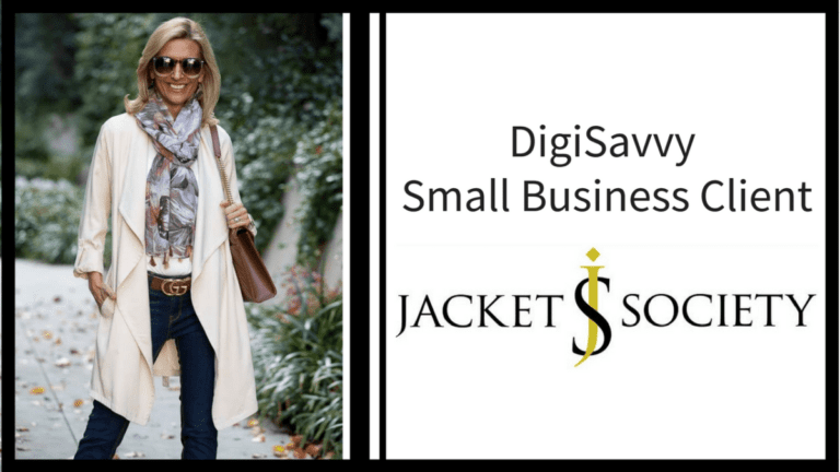 The Jacket Society, DigiSavvy Small Business Client