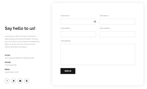 Using a contact form