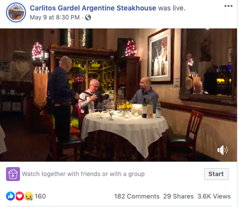 Carlitos Gardel FB Live