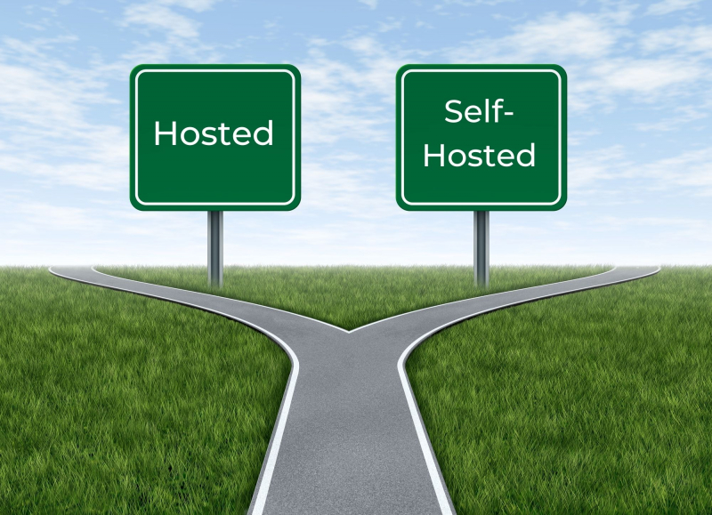 Hosted vs Self-hosted platforms