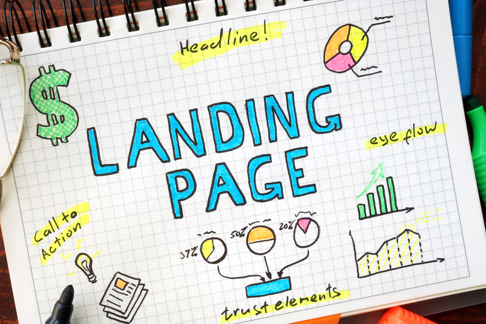 landing page drawing