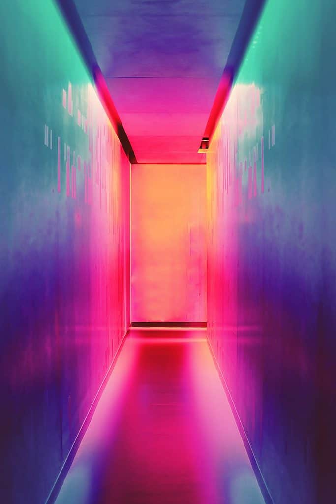 multicolored hallway that demonstrates the possibility of smooth website operations.