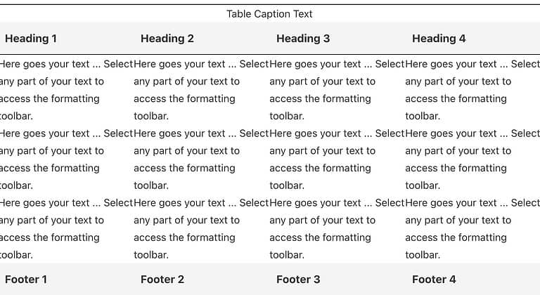 Responsive Table With Divs